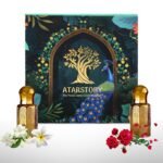 Arabic Jasmine + Rosa Luxure Attar Perfume | Long Lasting Fragrance | Ittar for Men and Women| Unisex | 12ML + 12ML