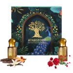 Timber Oudh + Rosa Luxure Attar Perfume | Long Lasting Fragrance | Ittar for Men and Women| Unisex | 12ML - 12ML